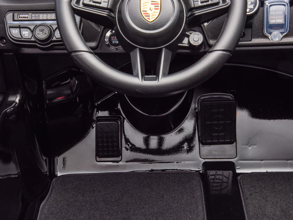 Carro Eléctrico Infantil Porsche 911 GT3 24V de 2 Plazas Negro – Edición Premium, LTD y PRO