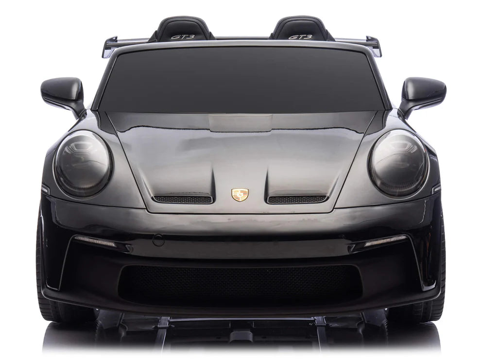 Carro Eléctrico Infantil Porsche 911 GT3 24V de 2 Plazas Negro – Edición Premium, LTD y PRO