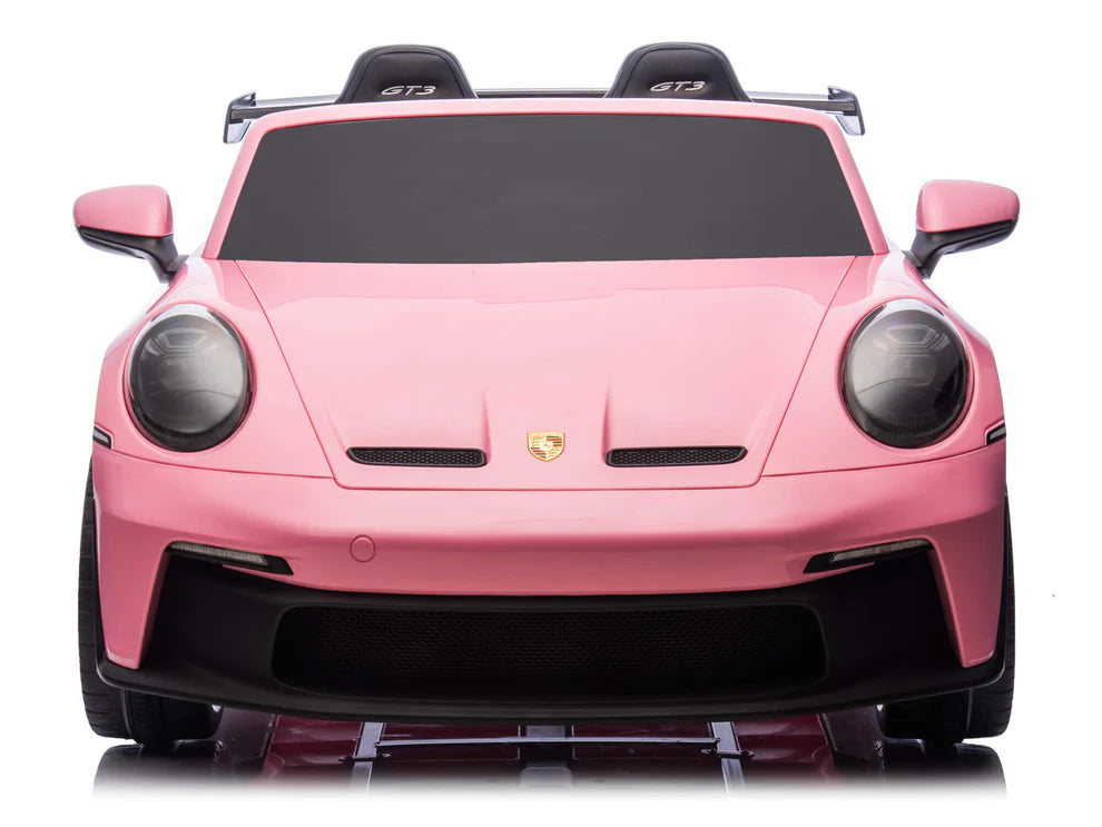 Carro Eléctrico Infantil Porsche 911 GT3 24V de 2 Plazas Rosa – Edición Premium, LTD y PRO