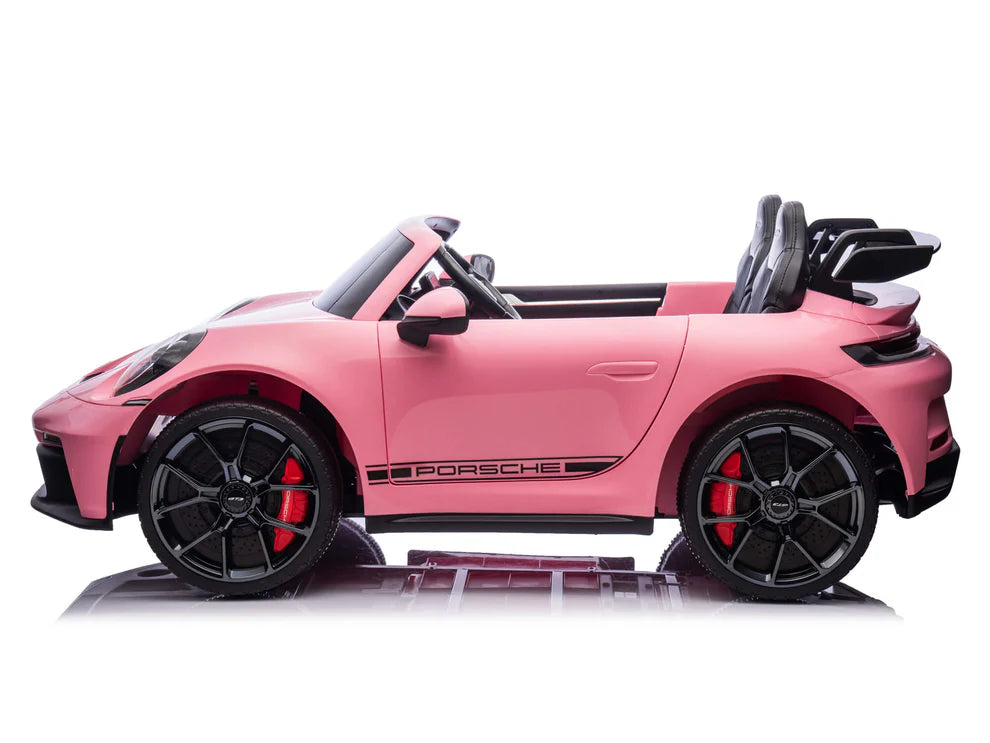Carro Eléctrico Infantil Porsche 911 GT3 24V de 2 Plazas Rosa – Edición Premium, LTD y PRO
