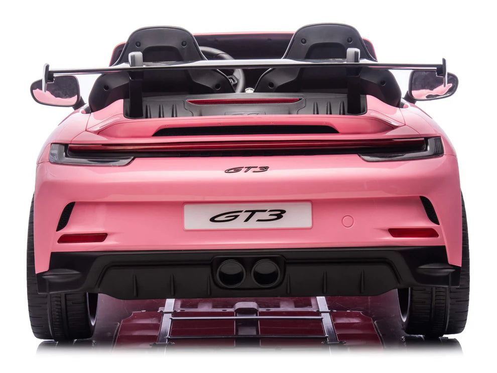 Carro Eléctrico Infantil Porsche 911 GT3 24V de 2 Plazas Rosa – Edición Premium, LTD y PRO