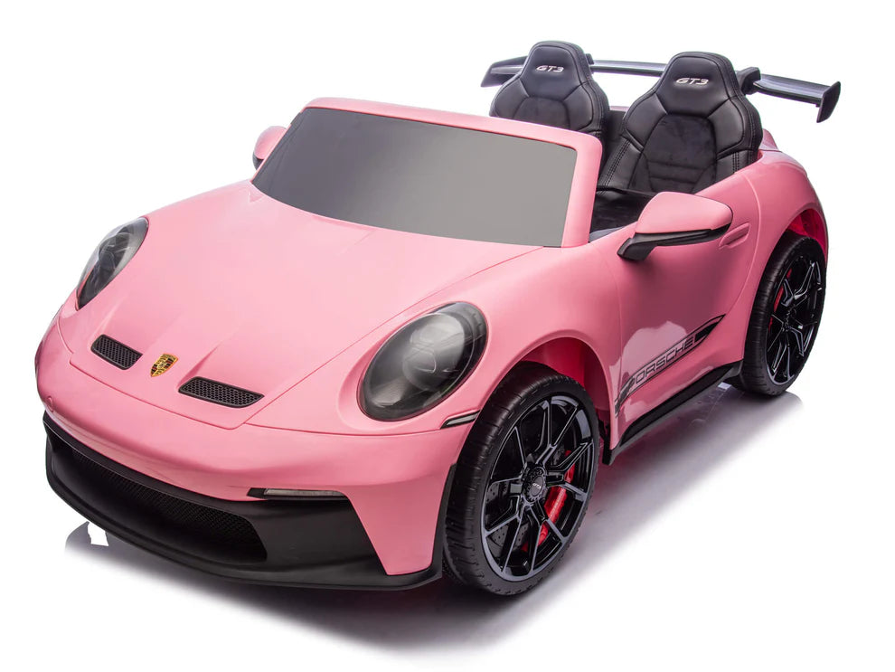 Carro Eléctrico Infantil Porsche 911 GT3 24V de 2 Plazas Rosa – Edición Premium, LTD y PRO
