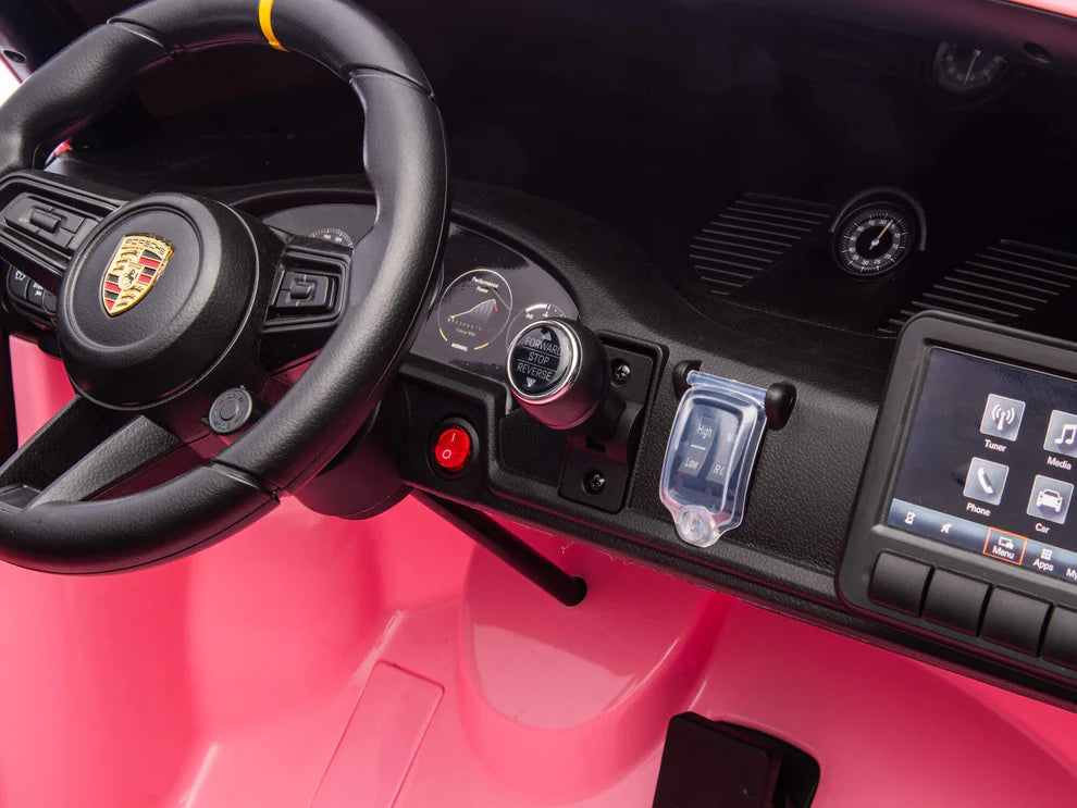 Carro Eléctrico Infantil Porsche 911 GT3 24V de 2 Plazas Rosa – Edición Premium, LTD y PRO