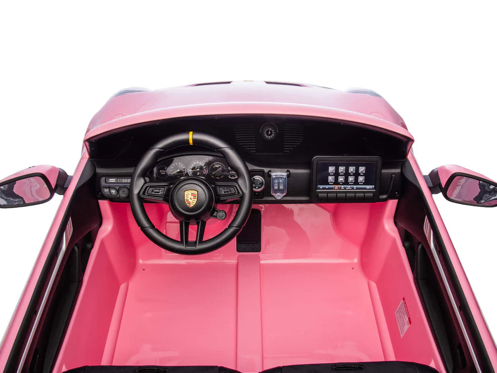 Carro Eléctrico Infantil Porsche 911 GT3 24V de 2 Plazas Rosa – Edición Premium, LTD y PRO