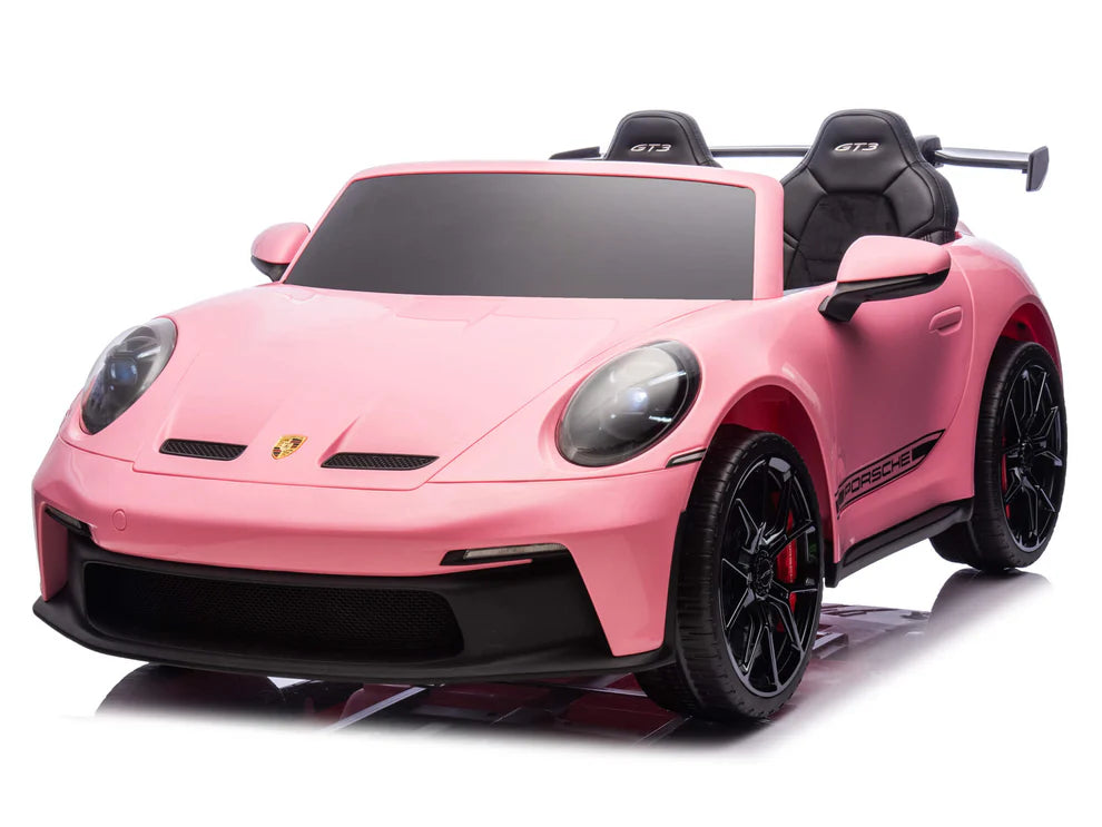Carro Eléctrico Infantil Porsche 911 GT3 24V de 2 Plazas Rosa – Edición Premium, LTD y PRO