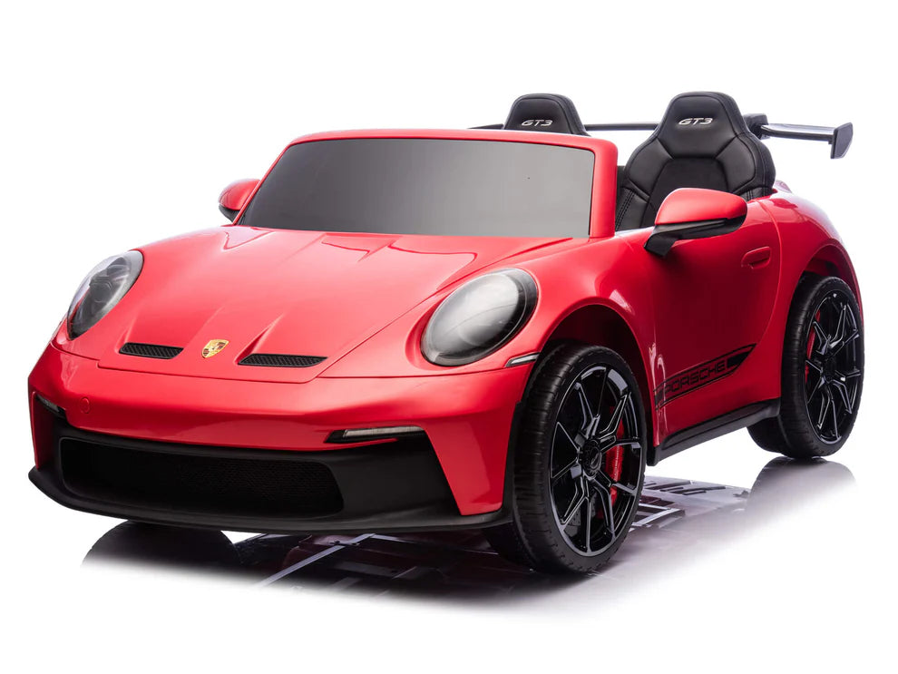Carro Eléctrico Infantil Porsche 911 GT3 24V de 2 Plazas Rojo – Edición Premium, LTD y PRO