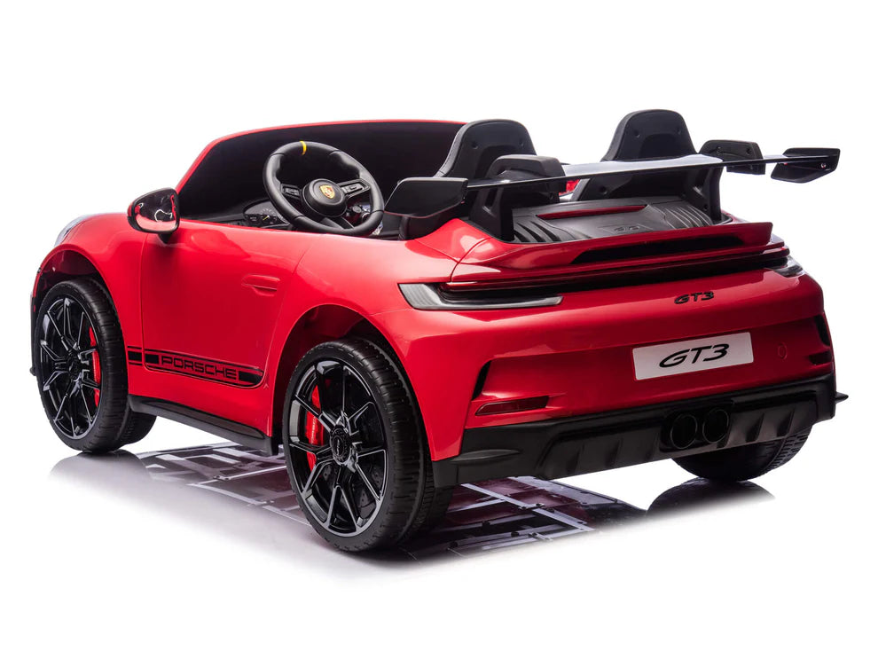 Carro Eléctrico Infantil Porsche 911 GT3 24V de 2 Plazas Rojo – Edición Premium, LTD y PRO