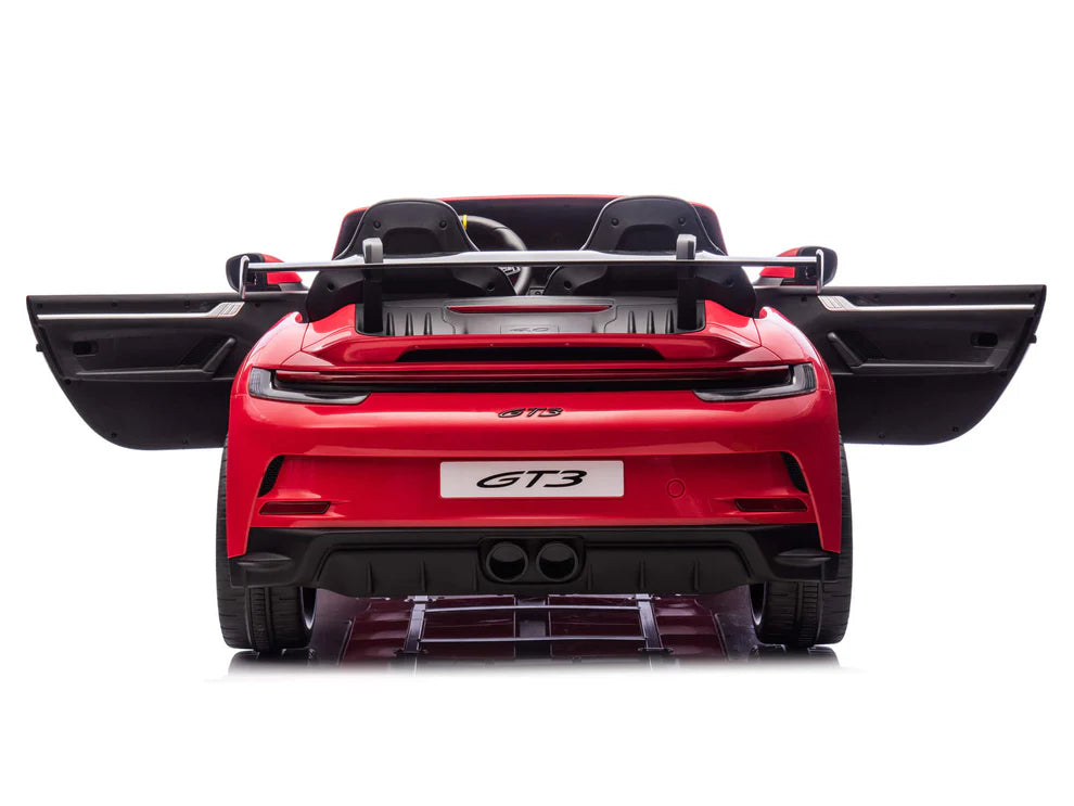 Carro Eléctrico Infantil Porsche 911 GT3 24V de 2 Plazas Rojo – Edición Premium, LTD y PRO