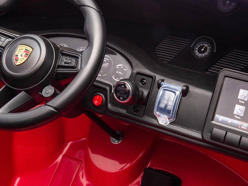 Carro Eléctrico Infantil Porsche 911 GT3 24V de 2 Plazas Rojo – Edición Premium, LTD y PRO