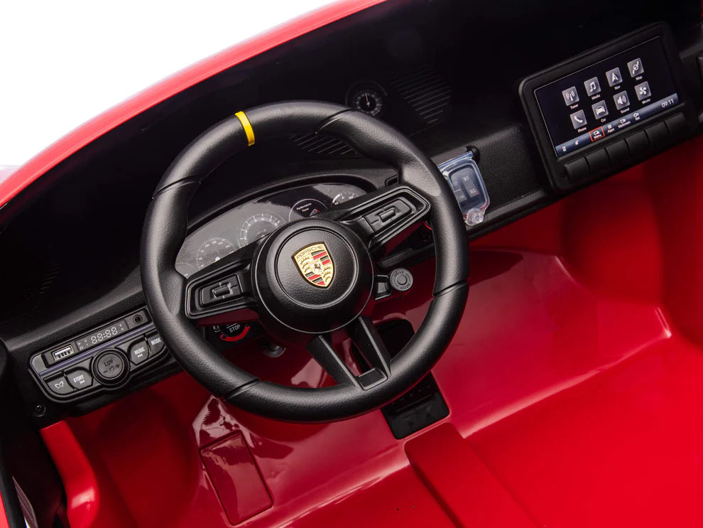 Carro Eléctrico Infantil Porsche 911 GT3 24V de 2 Plazas Rojo – Edición Premium, LTD y PRO