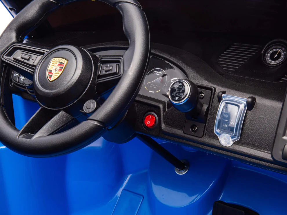 Carro Eléctrico Infantil Porsche 911 GT3 24V de 2 Plazas Azul – Edición Premium, LTD y PRO