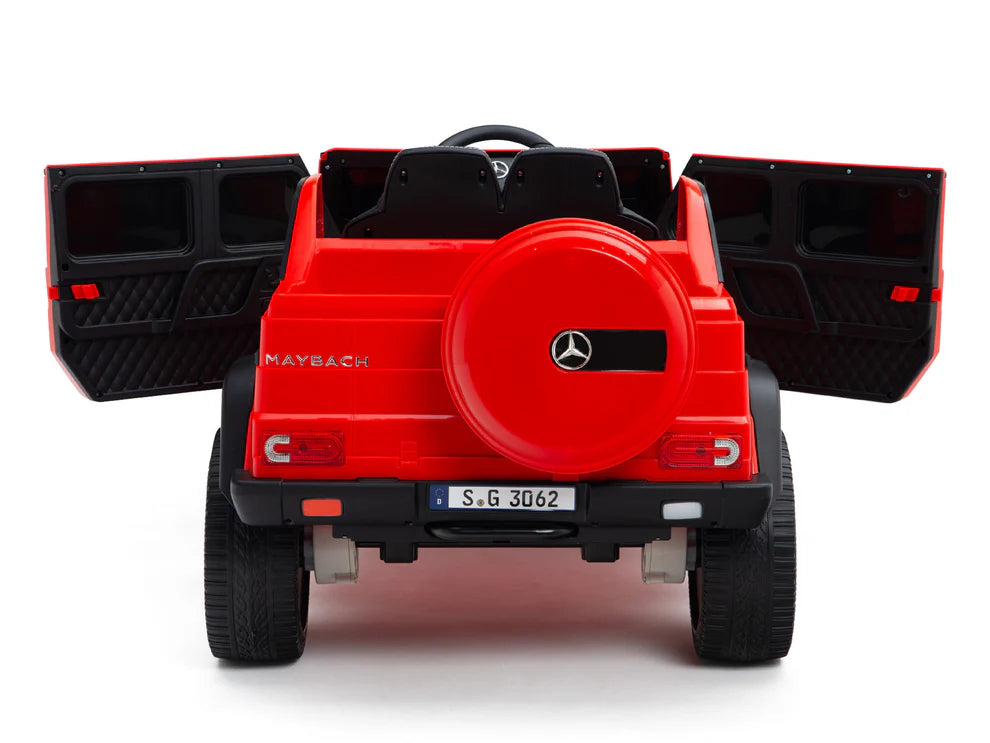 Camioneta Eléctrica Infantil Mercedes-Maybach G650 Landaulet 12V con Control Remoto Rojo
