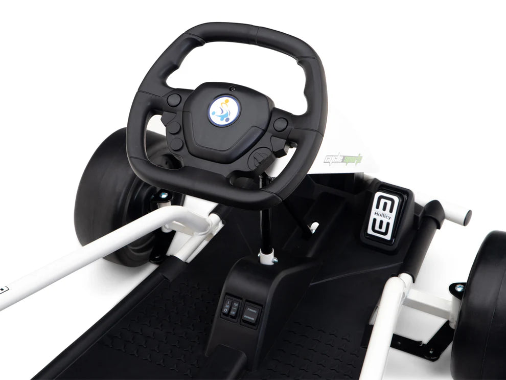 Go-Kart Eléctrico Infantil RIDINGTON 24V con Función DRIFT – Color Blanco