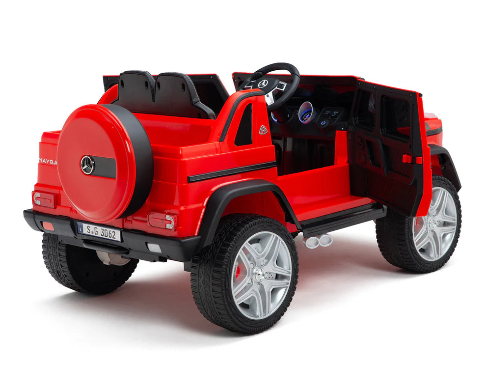 Camioneta Eléctrica Infantil Mercedes-Maybach G650 Landaulet 12V con Control Remoto Rojo