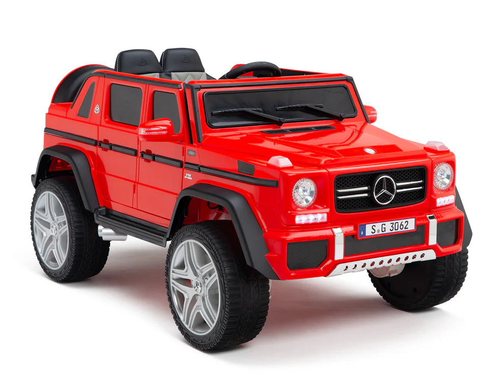 Camioneta Eléctrica Infantil Mercedes-Maybach G650 Landaulet 12V con Control Remoto Rojo