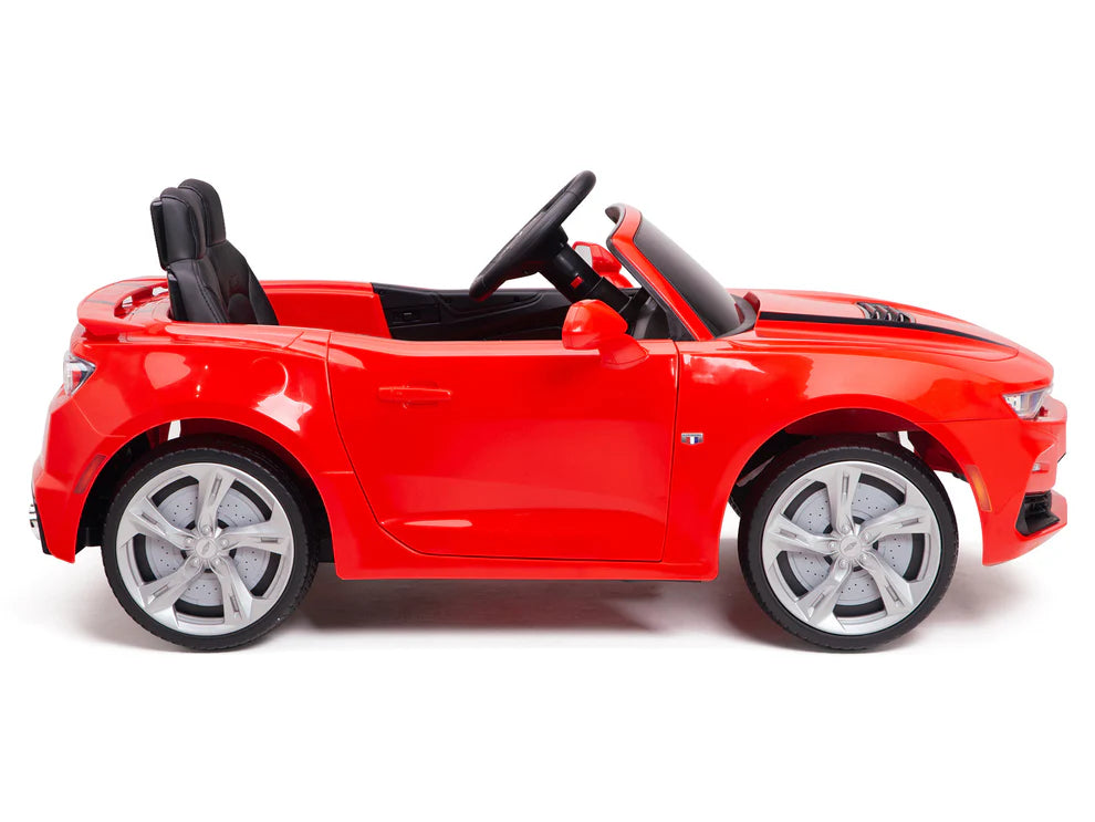 Carro Eléctrico Infantil Chevrolet Camaro 2SS 12V con Control Remoto Rojo – Edición Estándar y Premium