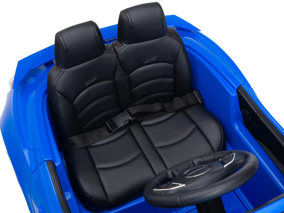 Carro Eléctrico Infantil Chevrolet Camaro 2SS 12V con Control Remoto Azul – Edición Estándar y Premium