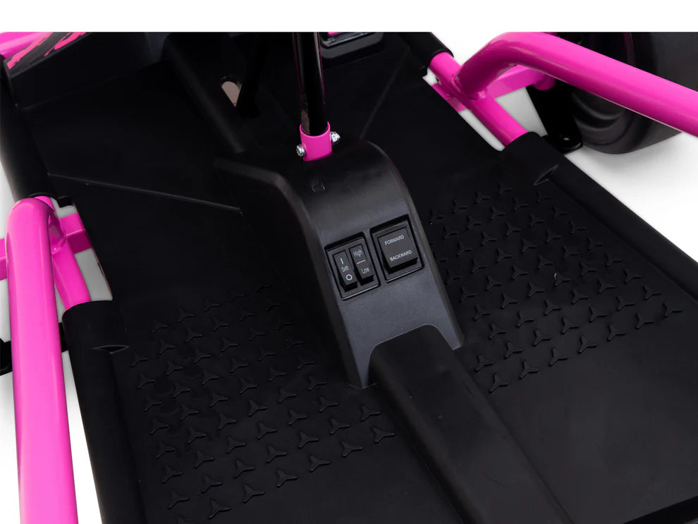 Go-Kart Eléctrico Infantil RIDINGTON 24V con Función DRIFT – Color Rosa