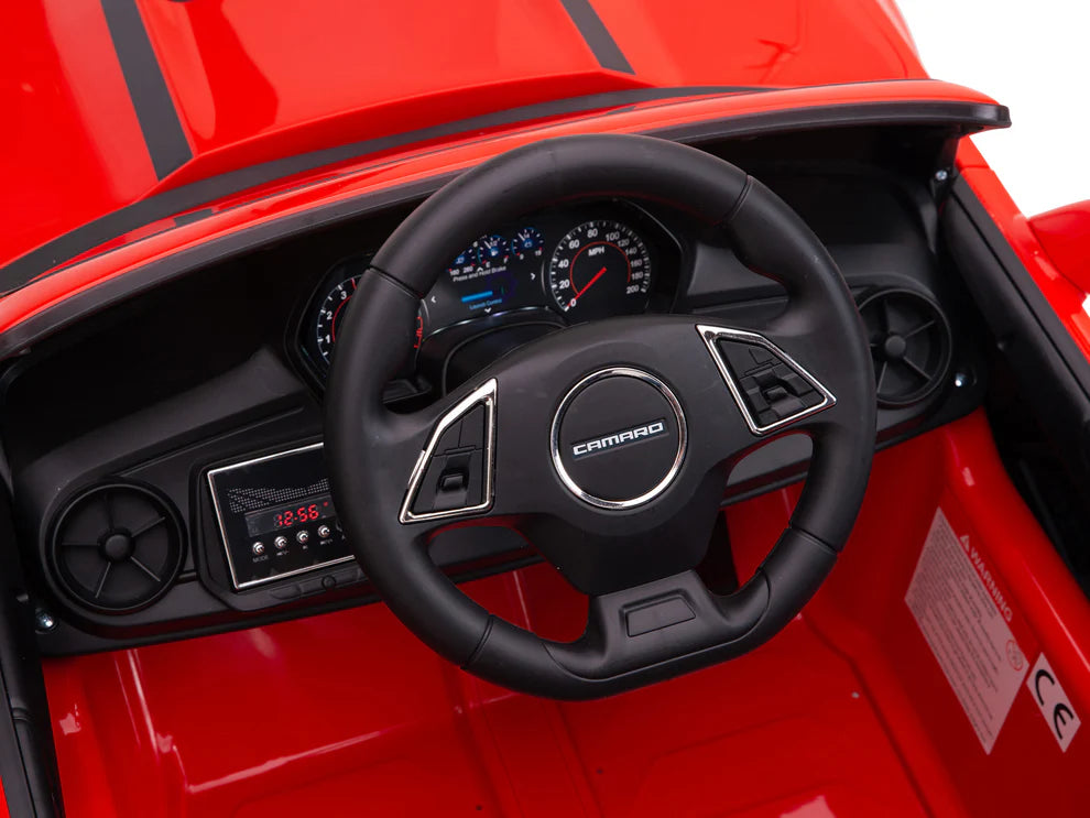 Carro Eléctrico Infantil Chevrolet Camaro 2SS 12V con Control Remoto Rojo – Edición Estándar y Premium