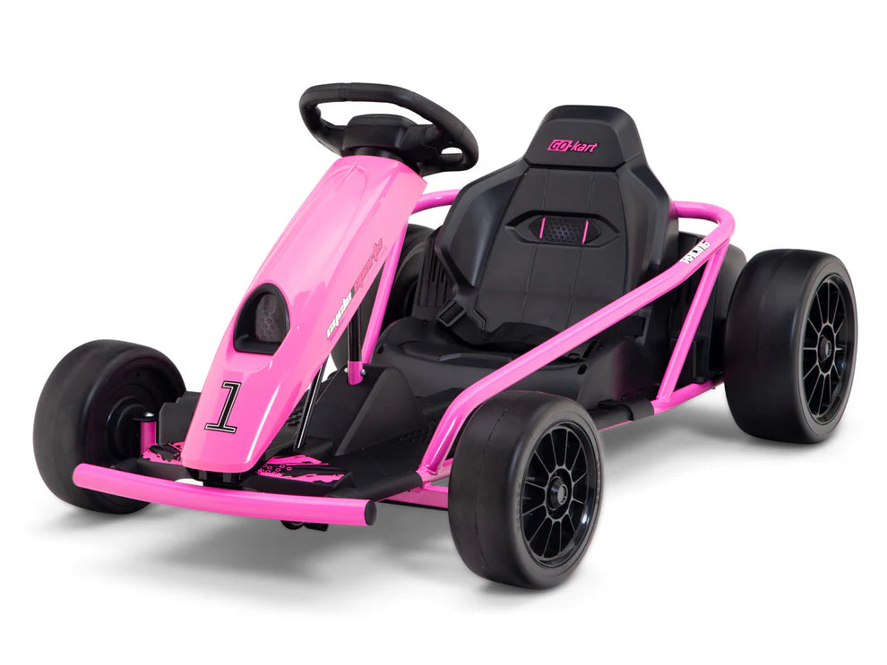 Go-Kart Eléctrico Infantil RIDINGTON 24V con Función DRIFT – Color Rosa