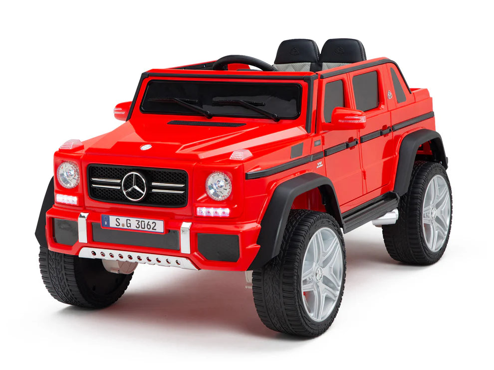 Camioneta Eléctrica Infantil Mercedes-Maybach G650 Landaulet 12V con Control Remoto Rojo