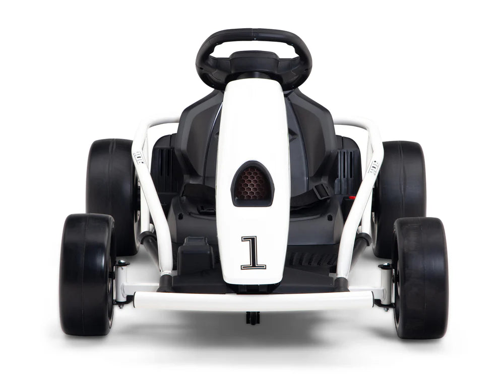 Go-Kart Eléctrico Infantil RIDINGTON 24V con Función DRIFT – Color Blanco