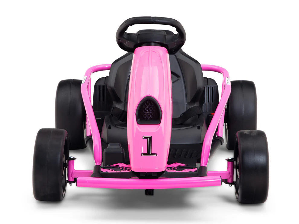 Go-Kart Eléctrico Infantil RIDINGTON 24V con Función DRIFT – Color Rosa
