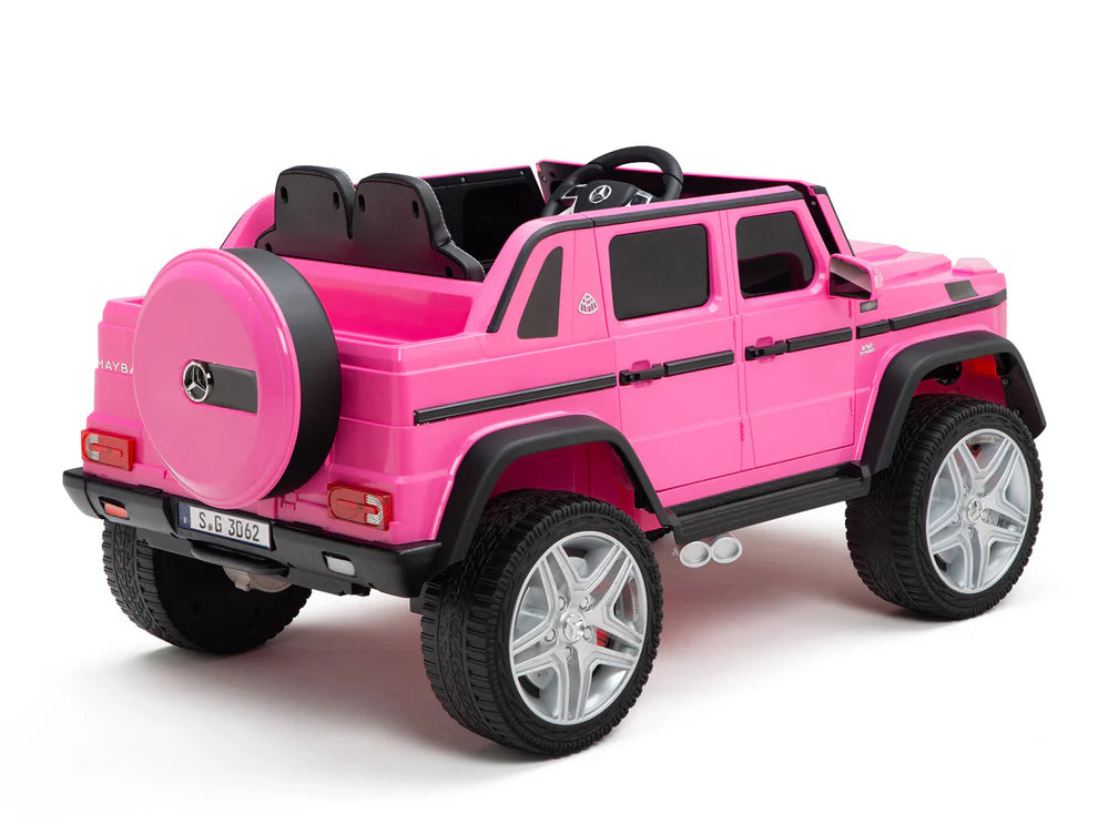 Camioneta Eléctrica Infantil Mercedes-Maybach G650 Landaulet 12V con Control Remoto Rosa
