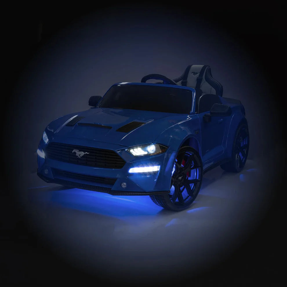 Carro Eléctrico Infantil Ford Mustang GT Custom Edition 24V con Control Remoto Gris– Edición de Premium