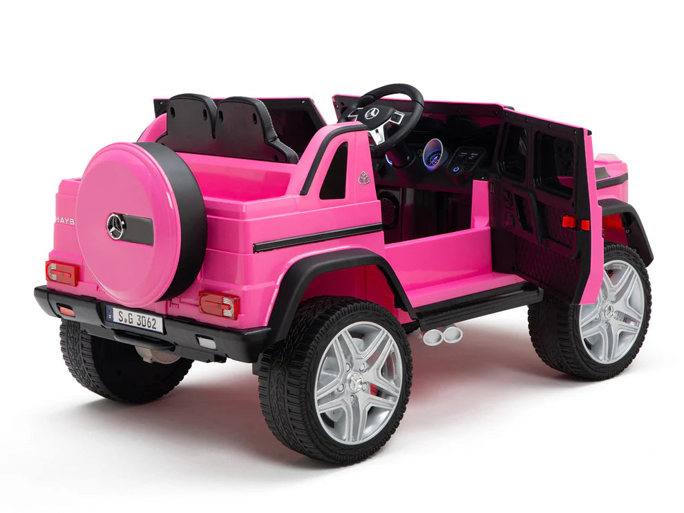 Camioneta Eléctrica Infantil Mercedes-Maybach G650 Landaulet 12V con Control Remoto Rosa