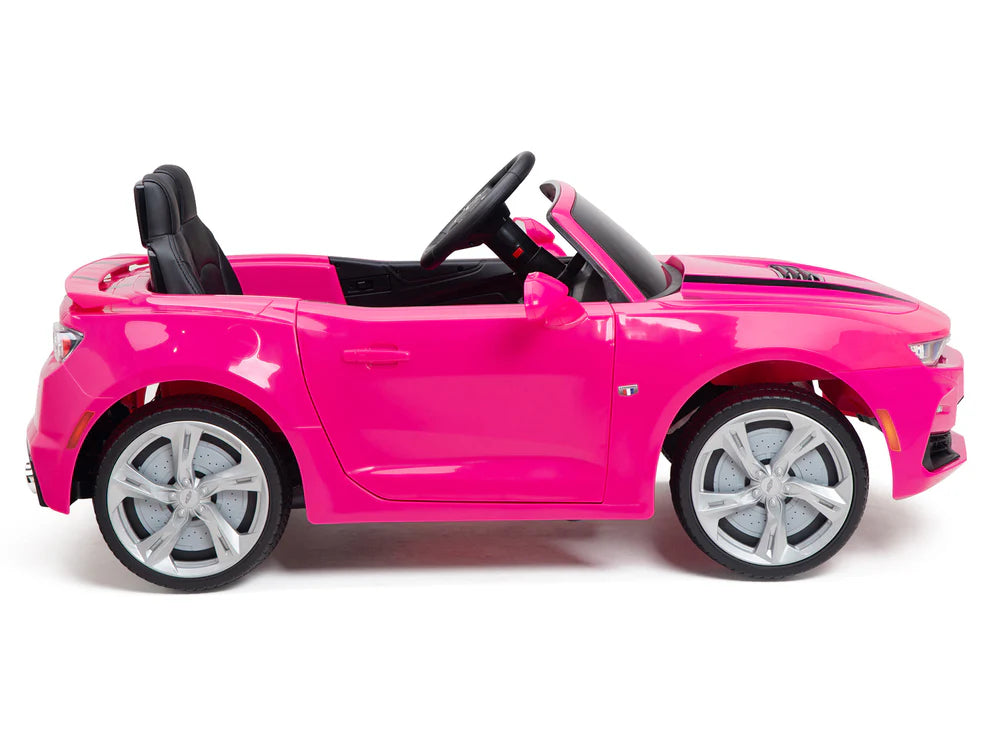 Carro Eléctrico Infantil Chevrolet Camaro 2SS 12V con Control Remoto Rosa – Edición Estándar y Premium