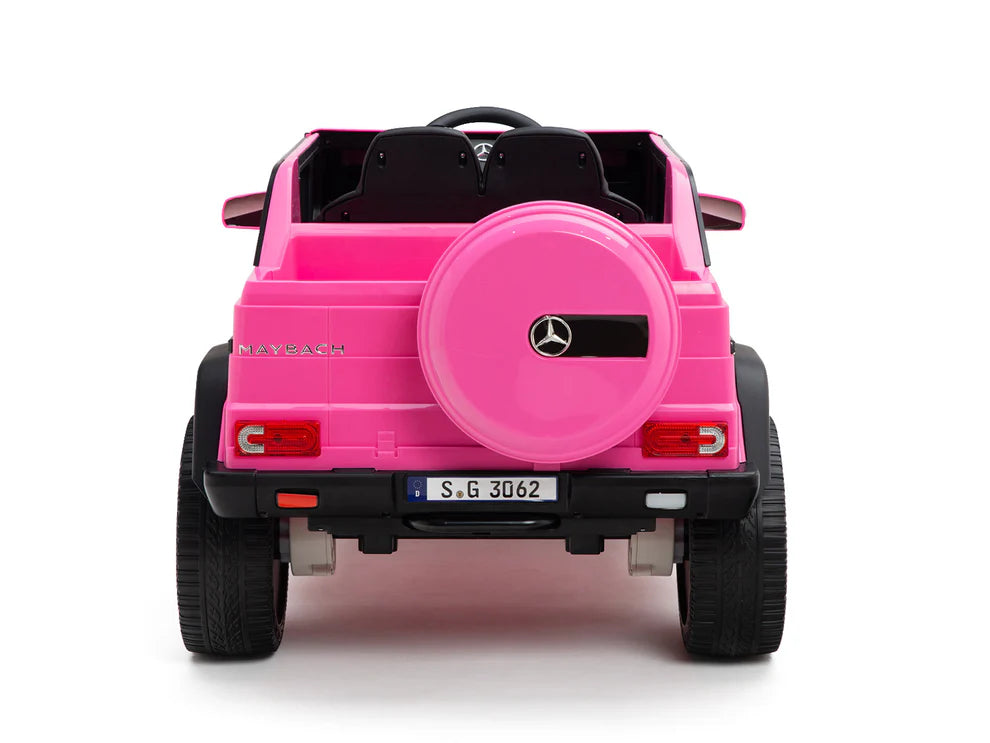 Camioneta Eléctrica Infantil Mercedes-Maybach G650 Landaulet 12V con Control Remoto Rosa