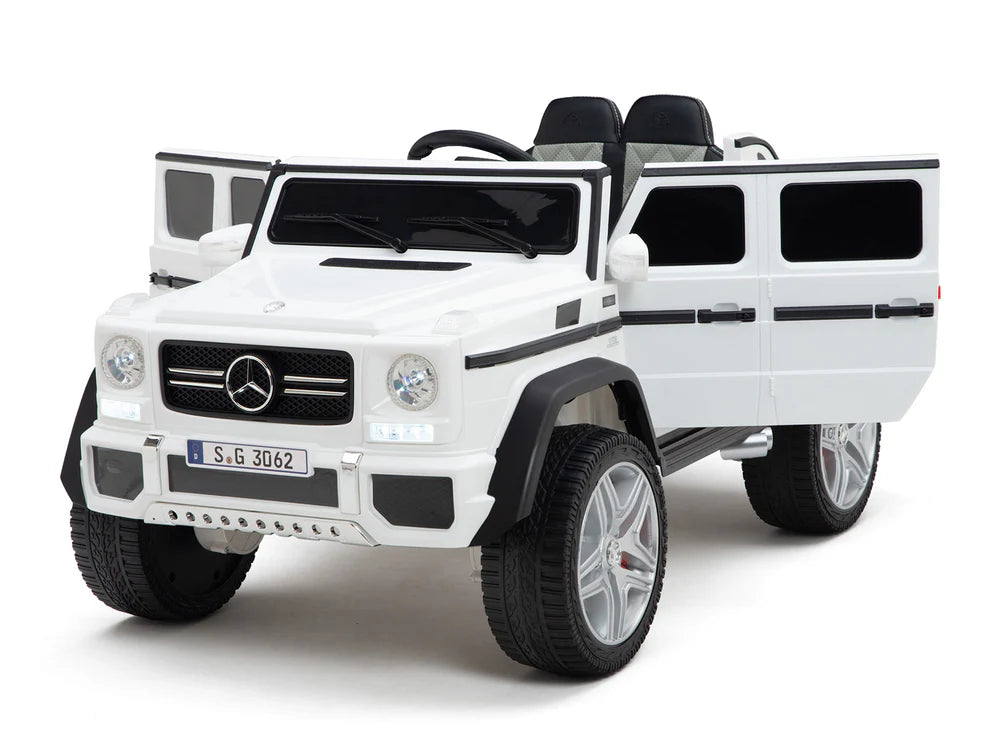 Camioneta Eléctrica Infantil Mercedes-Maybach G650 Landaulet 12V con Control Remoto Blanco