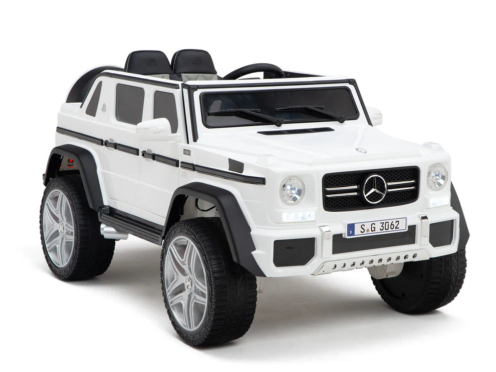 Camioneta Eléctrica Infantil Mercedes-Maybach G650 Landaulet 12V con Control Remoto Blanco