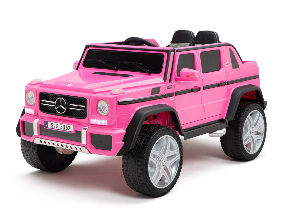 Camioneta Eléctrica Infantil Mercedes-Maybach G650 Landaulet 12V con Control Remoto Rosa