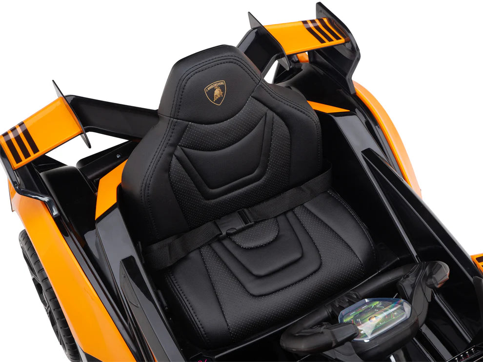 Carro Eléctrico Infantil Lamborghini V12 Vision GT 12V con Control Remoto Naranja – Edición Estándar y Premium