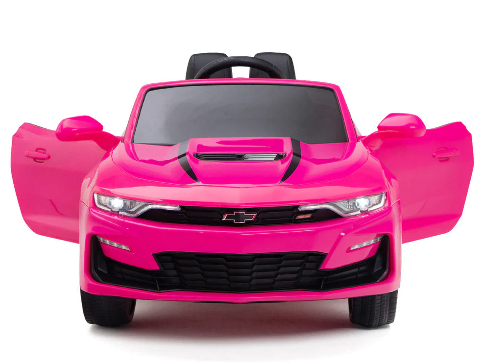 Carro Eléctrico Infantil Chevrolet Camaro 2SS 12V con Control Remoto Rosa – Edición Estándar y Premium