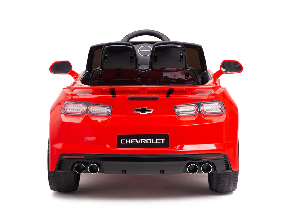 Carro Eléctrico Infantil Chevrolet Camaro 2SS 12V con Control Remoto Rojo – Edición Estándar y Premium