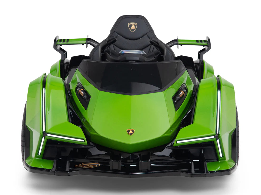 Carro Eléctrico Infantil Lamborghini V12 Vision GT 12V con Control Remoto Verde – Edición Estándar y Premium