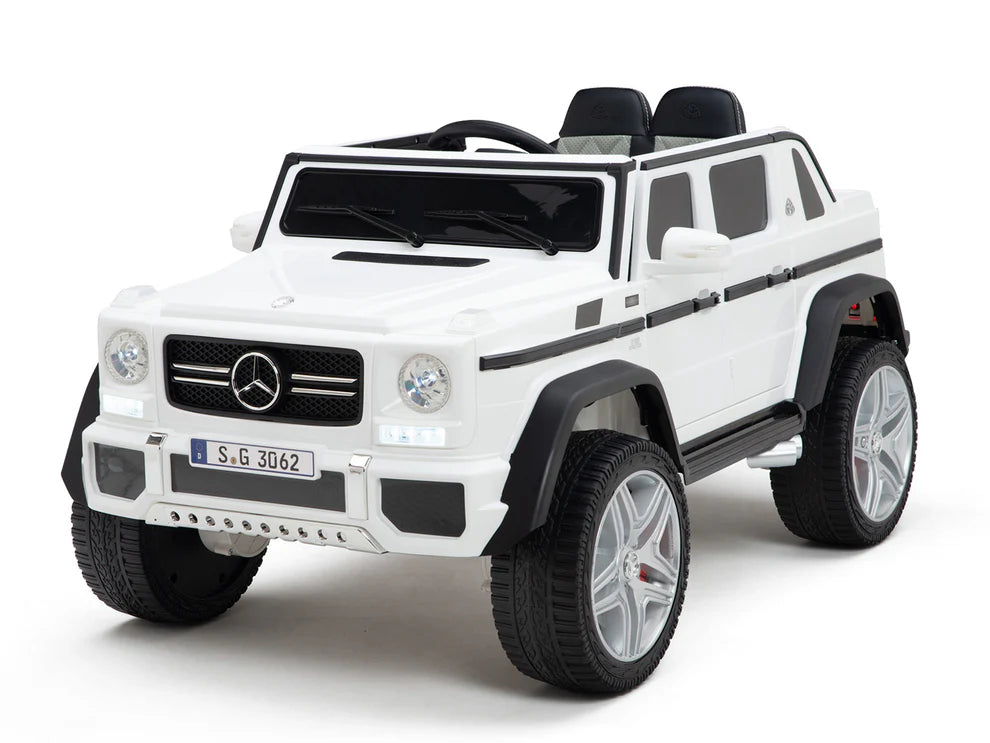 Camioneta Eléctrica Infantil Mercedes-Maybach G650 Landaulet 12V con Control Remoto Blanco