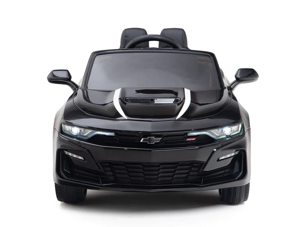 Carro Eléctrico Infantil Chevrolet Camaro 2SS 12V con Control Remoto Negro – Edición Estándar y Premium