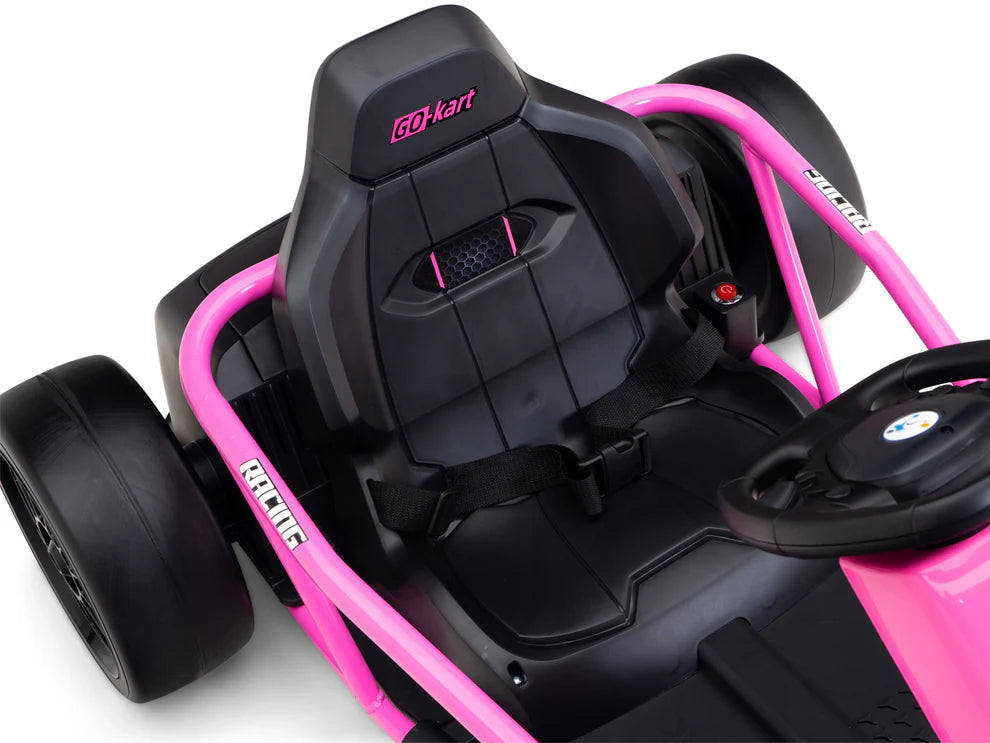 Go-Kart Eléctrico Infantil RIDINGTON 24V con Función DRIFT – Color Rosa