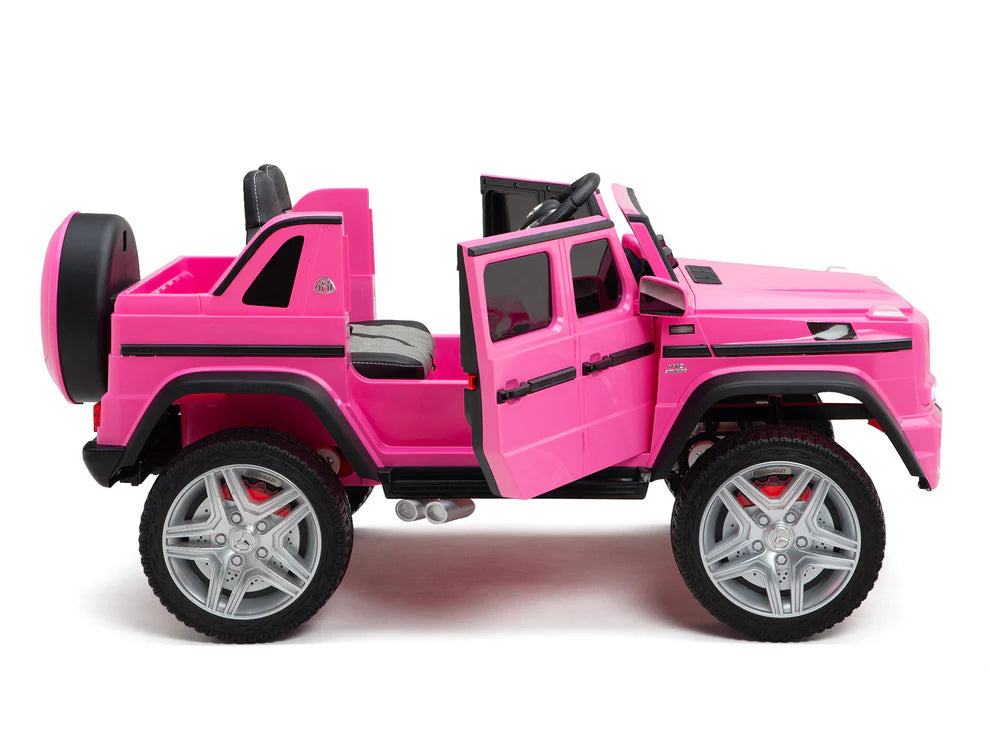 Camioneta Eléctrica Infantil Mercedes-Maybach G650 Landaulet 12V con Control Remoto Rosa