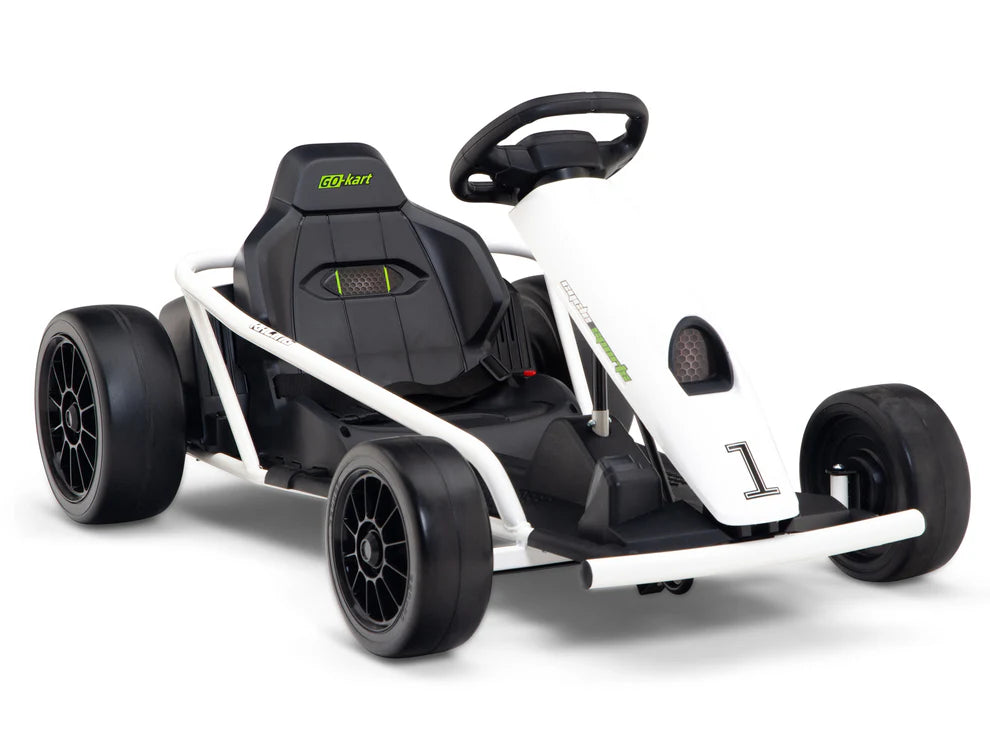 Go-Kart Eléctrico Infantil RIDINGTON 24V con Función DRIFT – Color Blanco