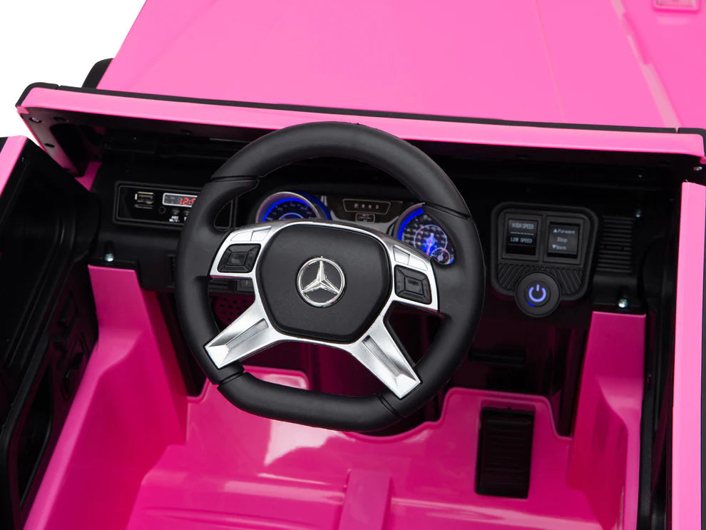 Camioneta Eléctrica Infantil Mercedes-Maybach G650 Landaulet 12V con Control Remoto Rosa