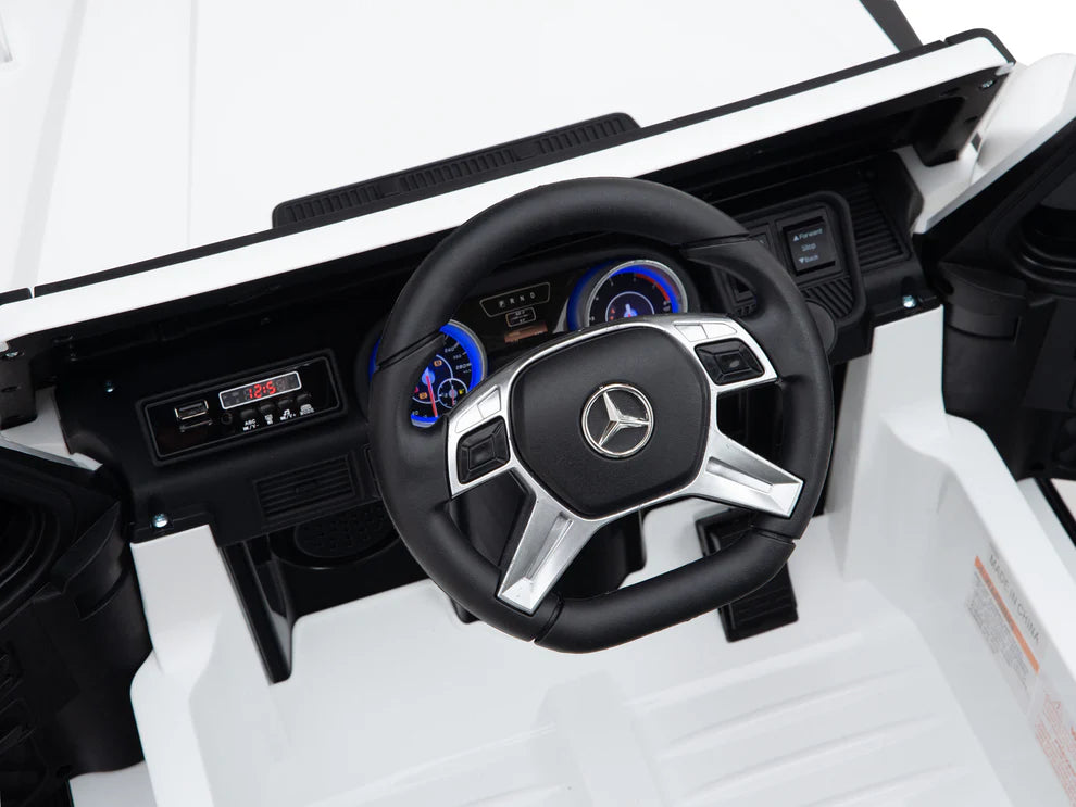 Camioneta Eléctrica Infantil Mercedes-Maybach G650 Landaulet 12V con Control Remoto Blanco