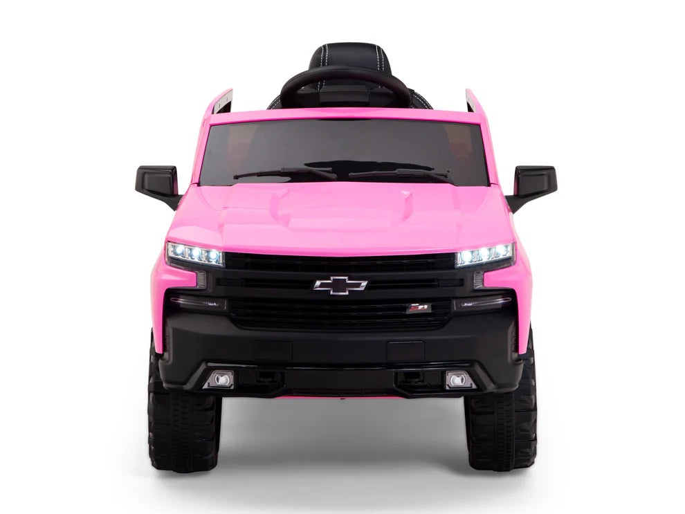 Camioneta Eléctrica Infantil Chevrolet Silverado Trail Boss 12V con Control Remoto Rosa – Edición Estándar y Premium