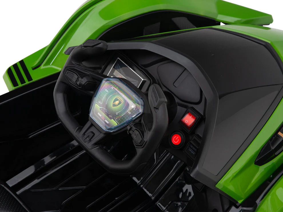 Carro Eléctrico Infantil Lamborghini V12 Vision GT 12V con Control Remoto Verde – Edición Estándar y Premium
