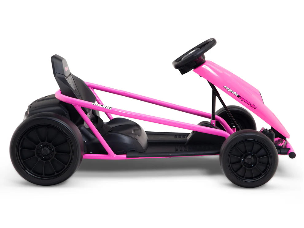 Go-Kart Eléctrico Infantil RIDINGTON 24V con Función DRIFT – Color Rosa