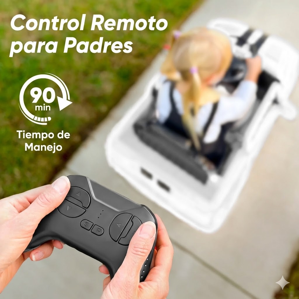 Camioneta Eléctrica Ford Shelby F-150 24V para Niños - Motor 400W con Control Remoto Blanco